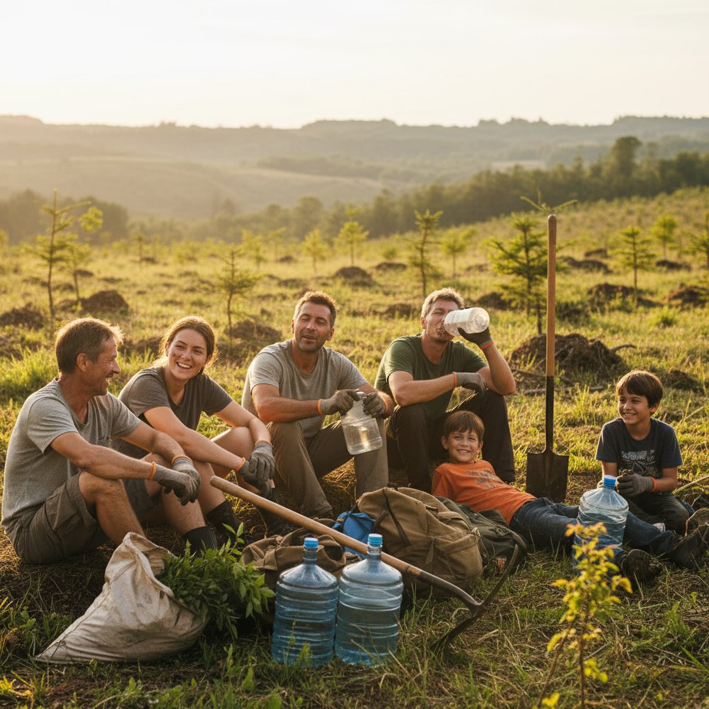 Zespół Livingsteadmanual podczas pracy terenowej